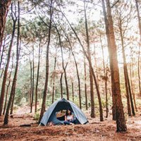 Dắt túi 600k thả ga cắm trại núi Hàm Lợn ngày cuối tuần